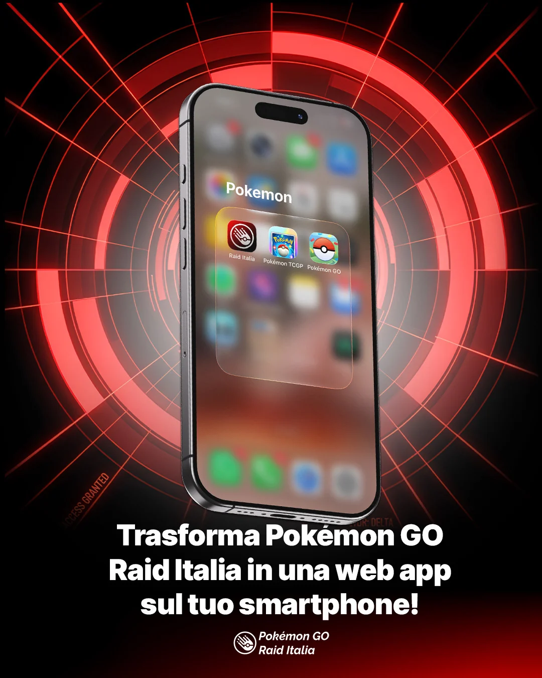 Trasforma Pokémon GO – Raid Italia in una web app sul tuo smartphone!