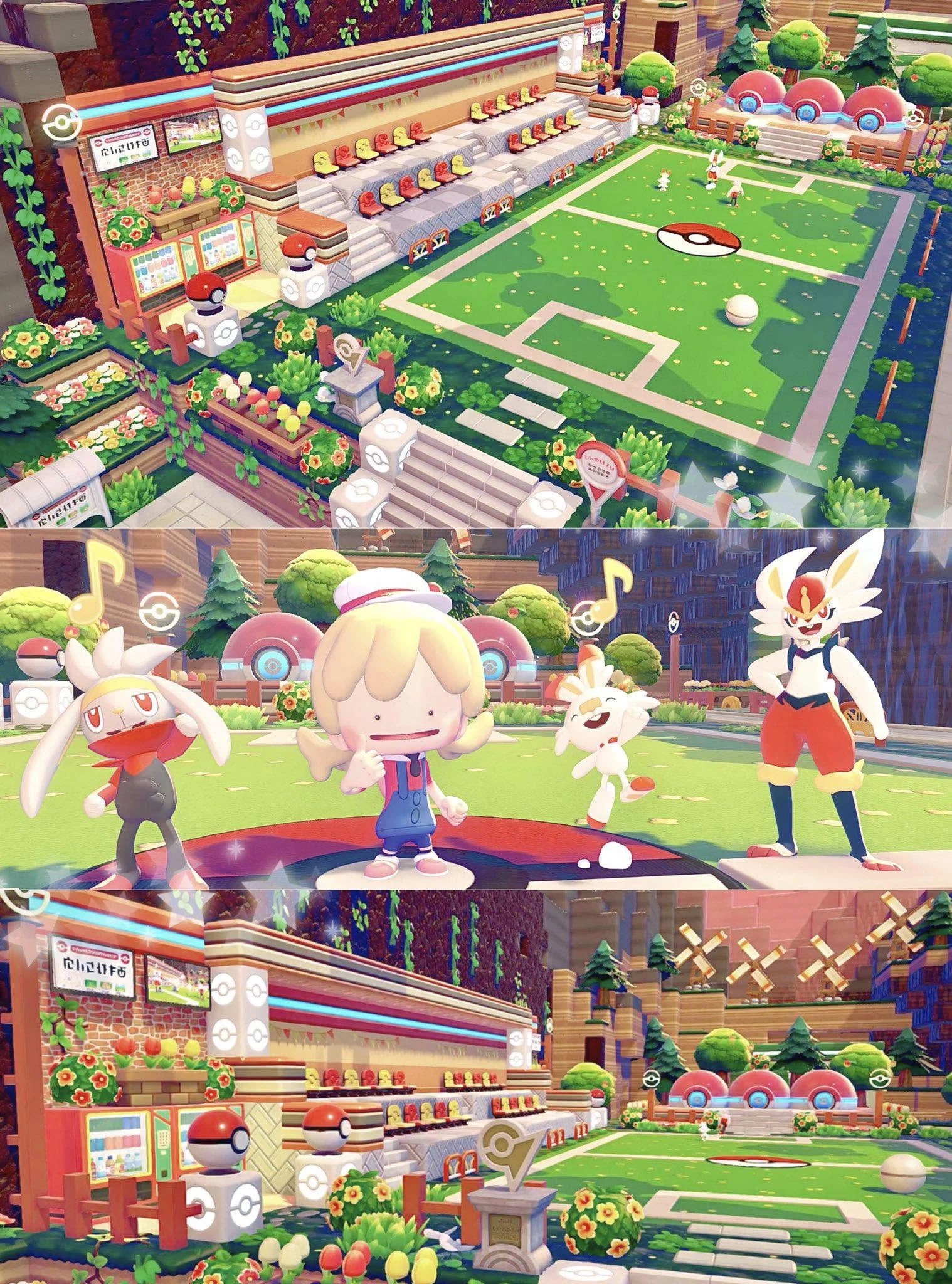 Pokémon Pokopia: Uno Stadio per i Mondiali di Calcio è Stato Ricreato in Stile Pokemon!