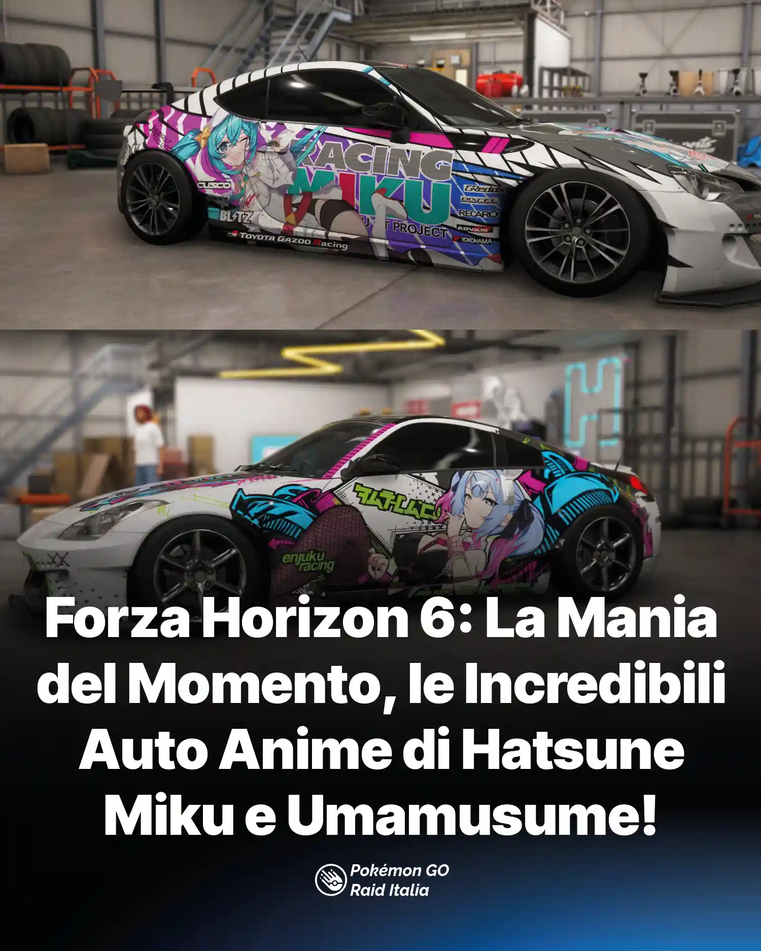 Forza Horizon 6: La Mania del Momento, le Incredibili Auto Anime di Hatsune Miku e Umamusume!