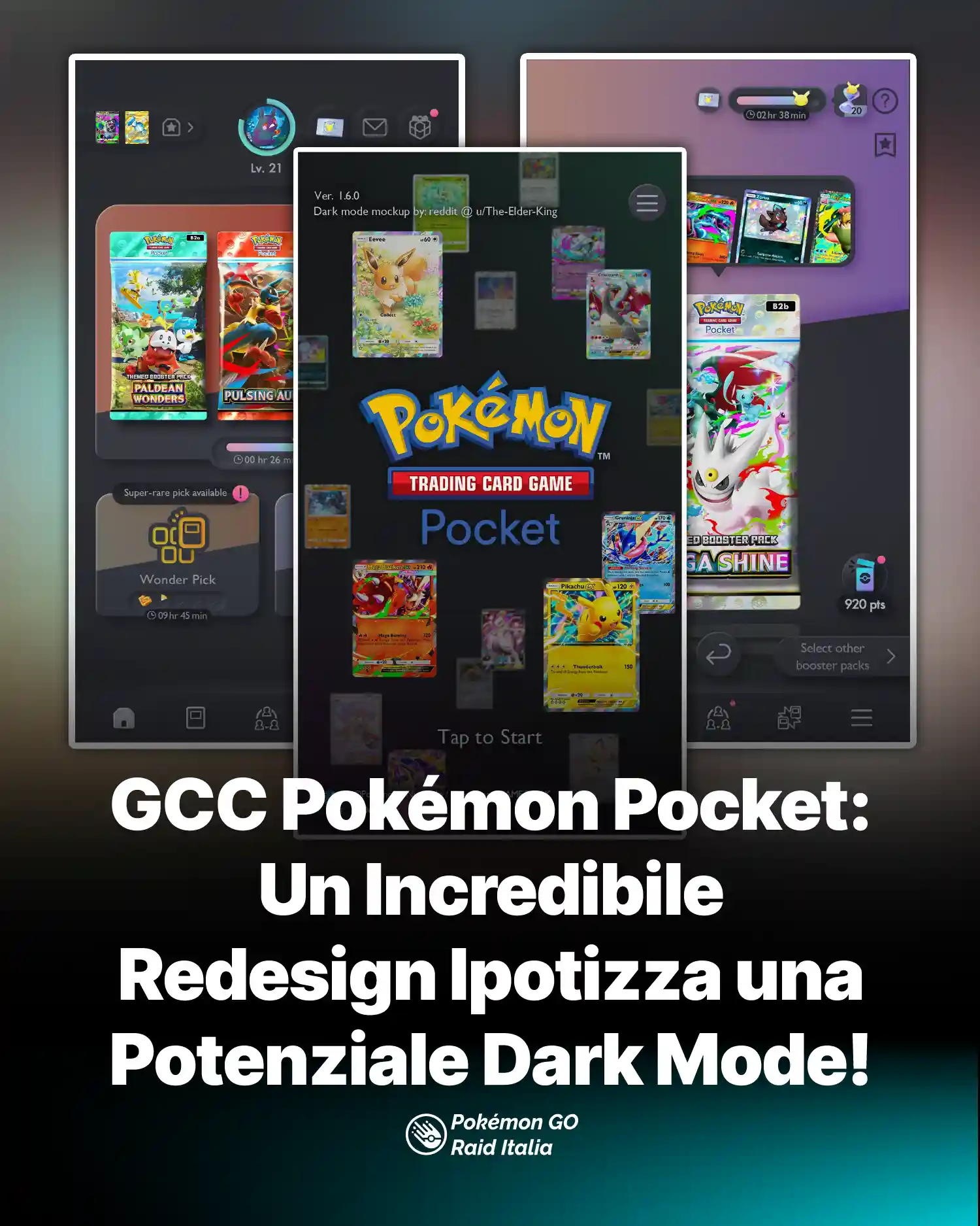 GCC Pokémon Pocket: Un Incredibile Redesign Ipotizza una Potenziale Dark Mode!