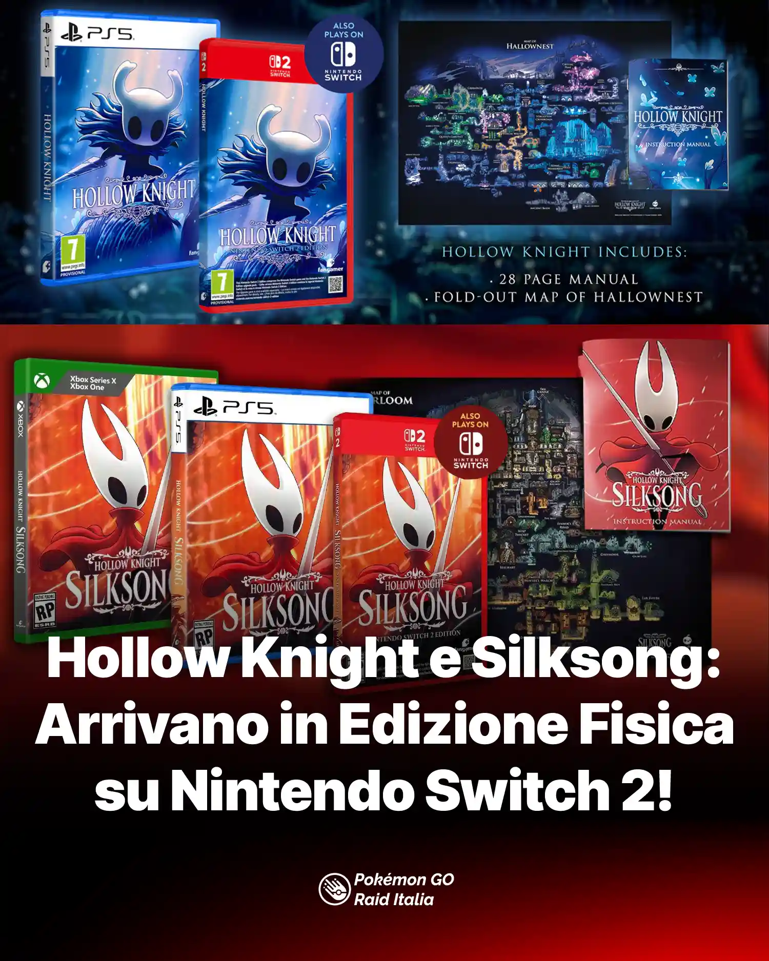 Hollow Knight e Silksong: Arrivano in Edizione Fisica su Nintendo Switch 2!
