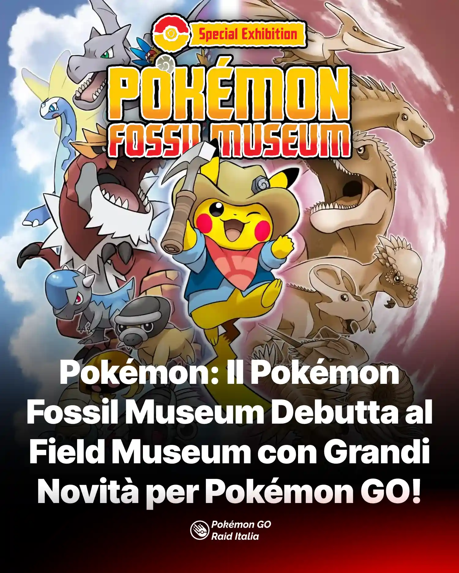Pokémon: Il Pokémon Fossil Museum Debutta al Field Museum con Grandi Novità per Pokémon GO!