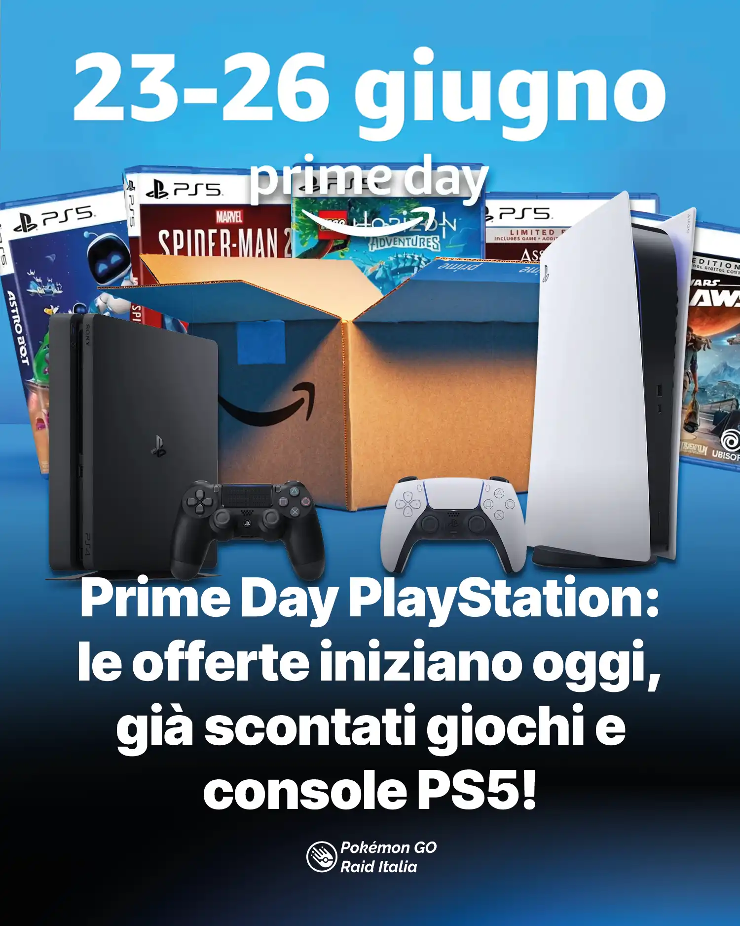 Prime Day PlayStation: le offerte iniziano oggi, già scontati giochi e console PS5!