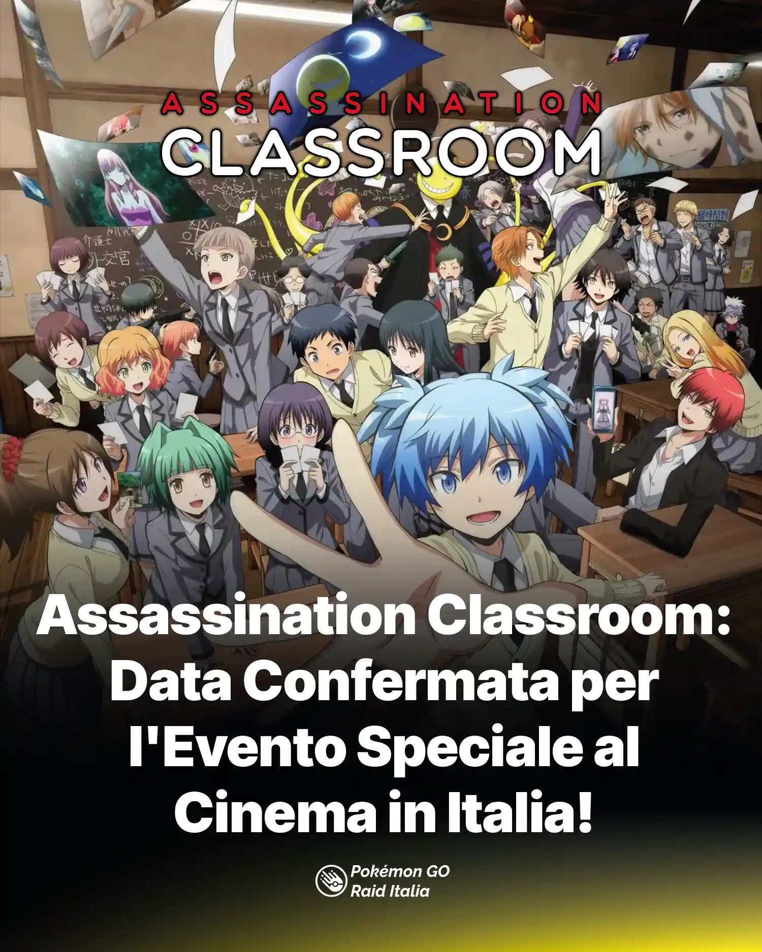 Assassination Classroom: Data Confermata per l'Evento Speciale al Cinema in Italia!