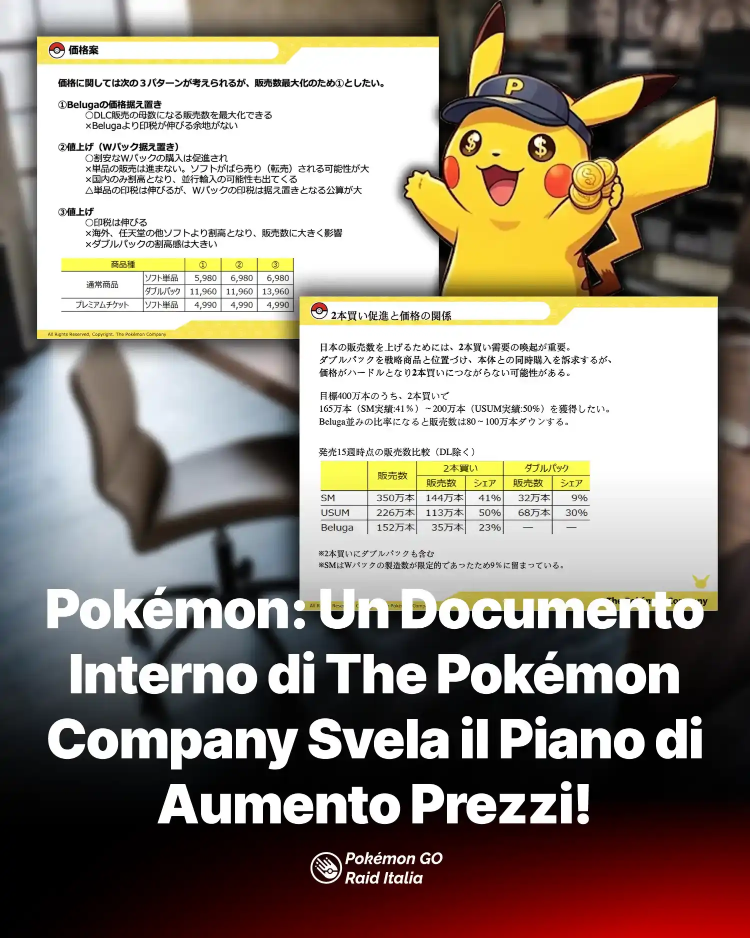 Pokemon: Un Documento Interno di The Pokémon Company Svela il Piano di Aumento Prezzi!