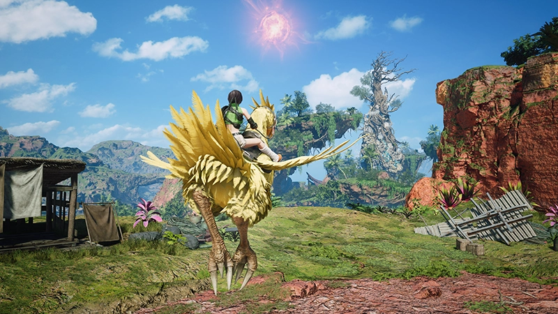 Final Fantasy VII Revelation esplorazione open world con Chocobo