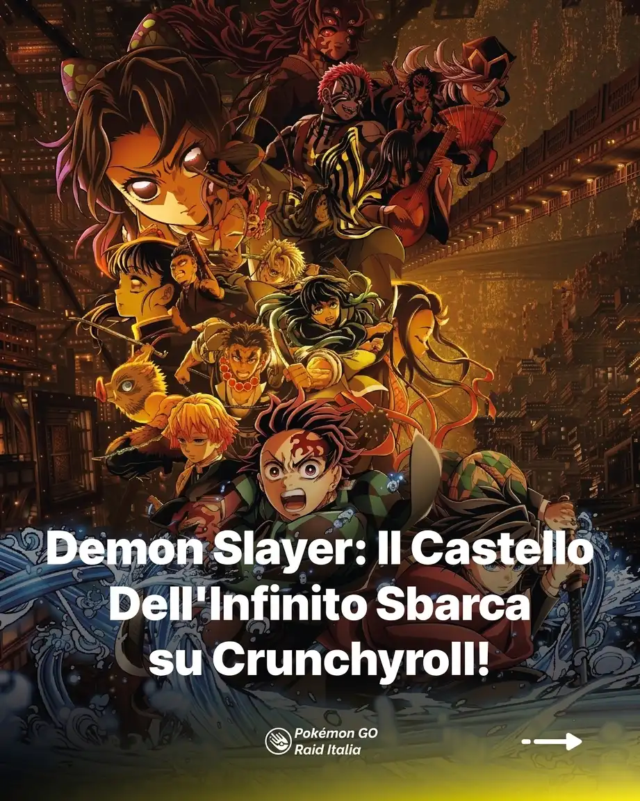 Demon Slayer: Il Castello Dell'Infinito Sbarca su Crunchyroll!