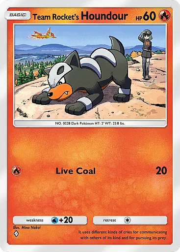 Houndour del Team Rocket - GCC Pokémon Pocket B4a