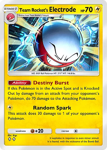 Electrode del Team Rocket - GCC Pokémon Pocket B4a
