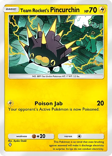Pincurchin del Team Rocket - GCC Pokémon Pocket B4a