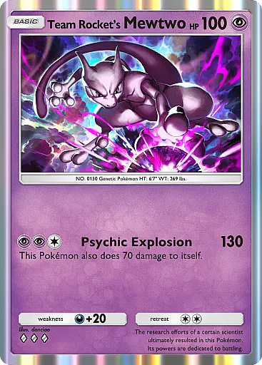 Mewtwo del Team Rocket - GCC Pokémon Pocket B4a