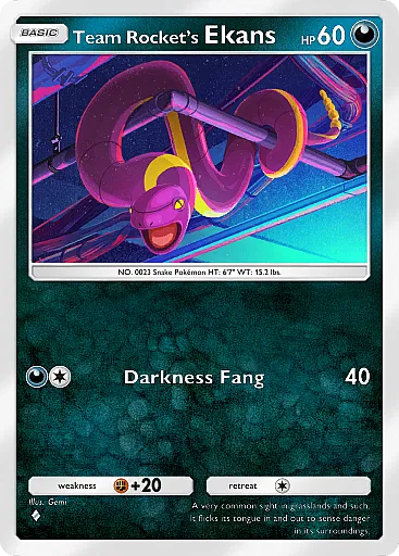 Ekans del Team Rocket - GCC Pokémon Pocket B4a