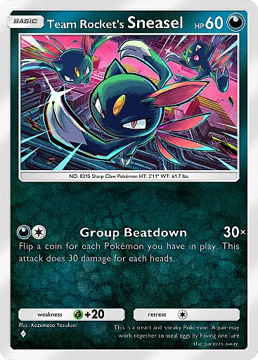 Sneasel del Team Rocket - GCC Pokémon Pocket B4a