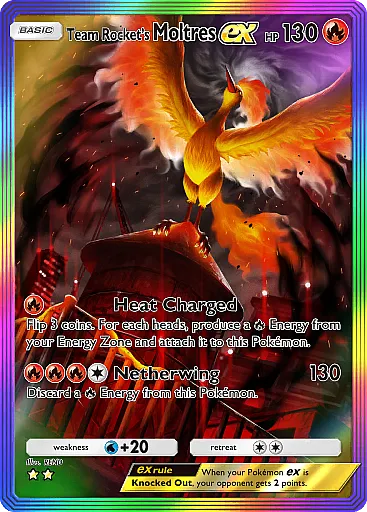 Moltres-ex del Team Rocket - GCC Pokémon Pocket B4a