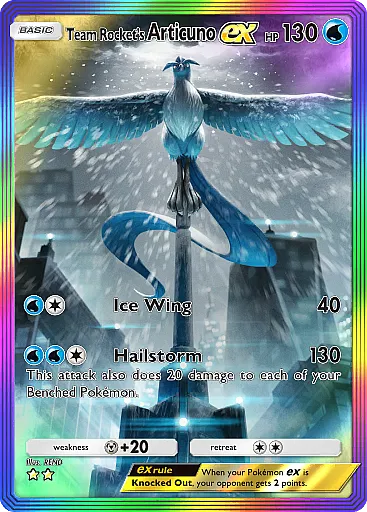 Articuno-ex del Team Rocket - GCC Pokémon Pocket B4a
