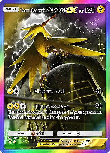 Zapdos-ex del Team Rocket - GCC Pokémon Pocket B4a