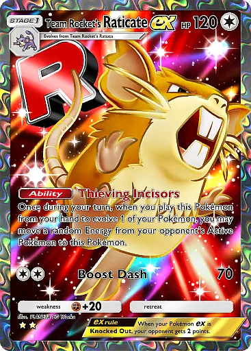 Raticate-ex del Team Rocket - GCC Pokémon Pocket B4a