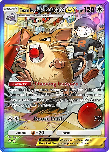 Raticate-ex del Team Rocket - GCC Pokémon Pocket B4a