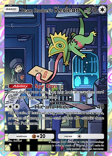 Kecleon del Team Rocket - GCC Pokémon Pocket B4a