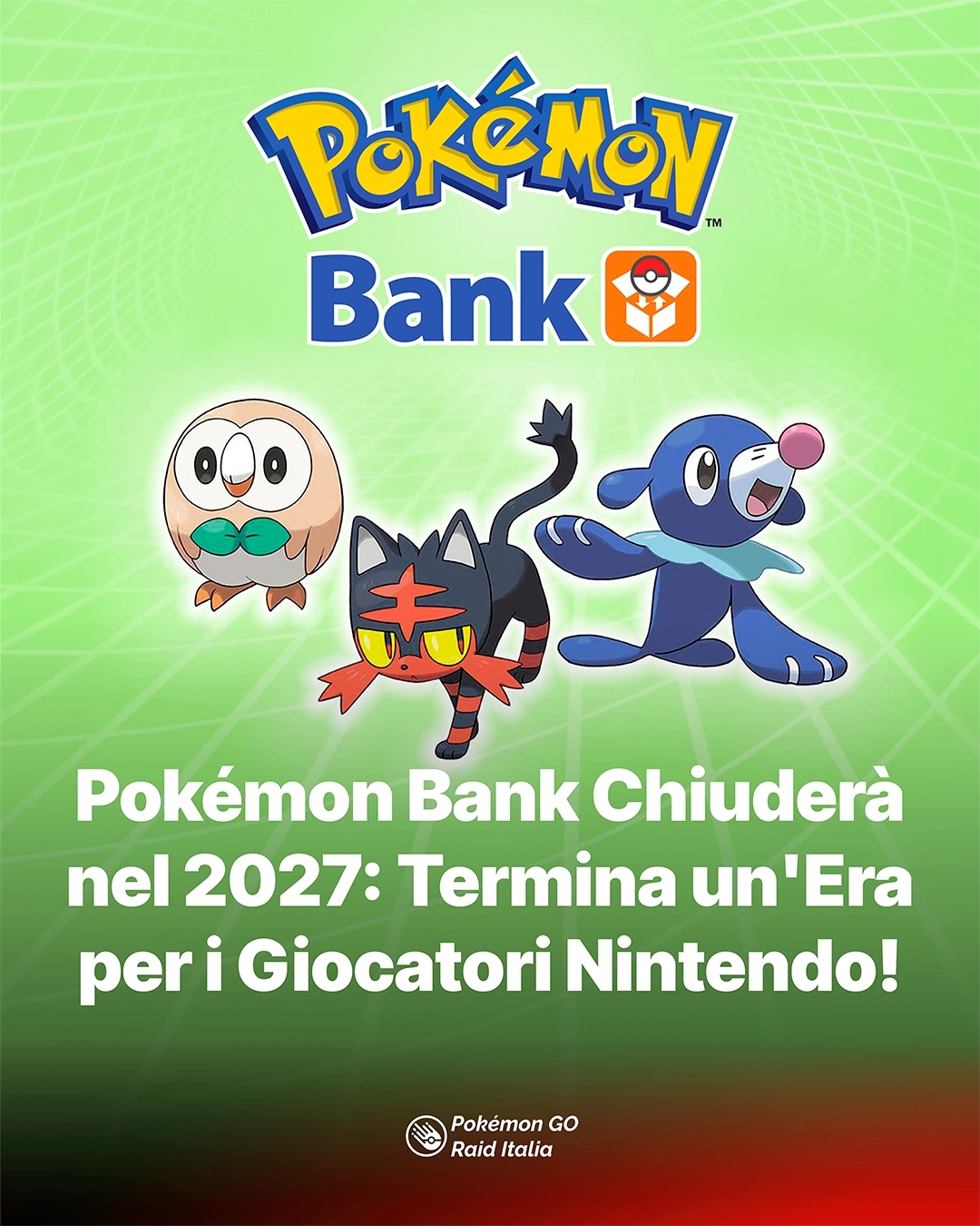 Pokémon Bank Chiuderà nel 2027: Termina un'Era per i Giocatori Nintendo!