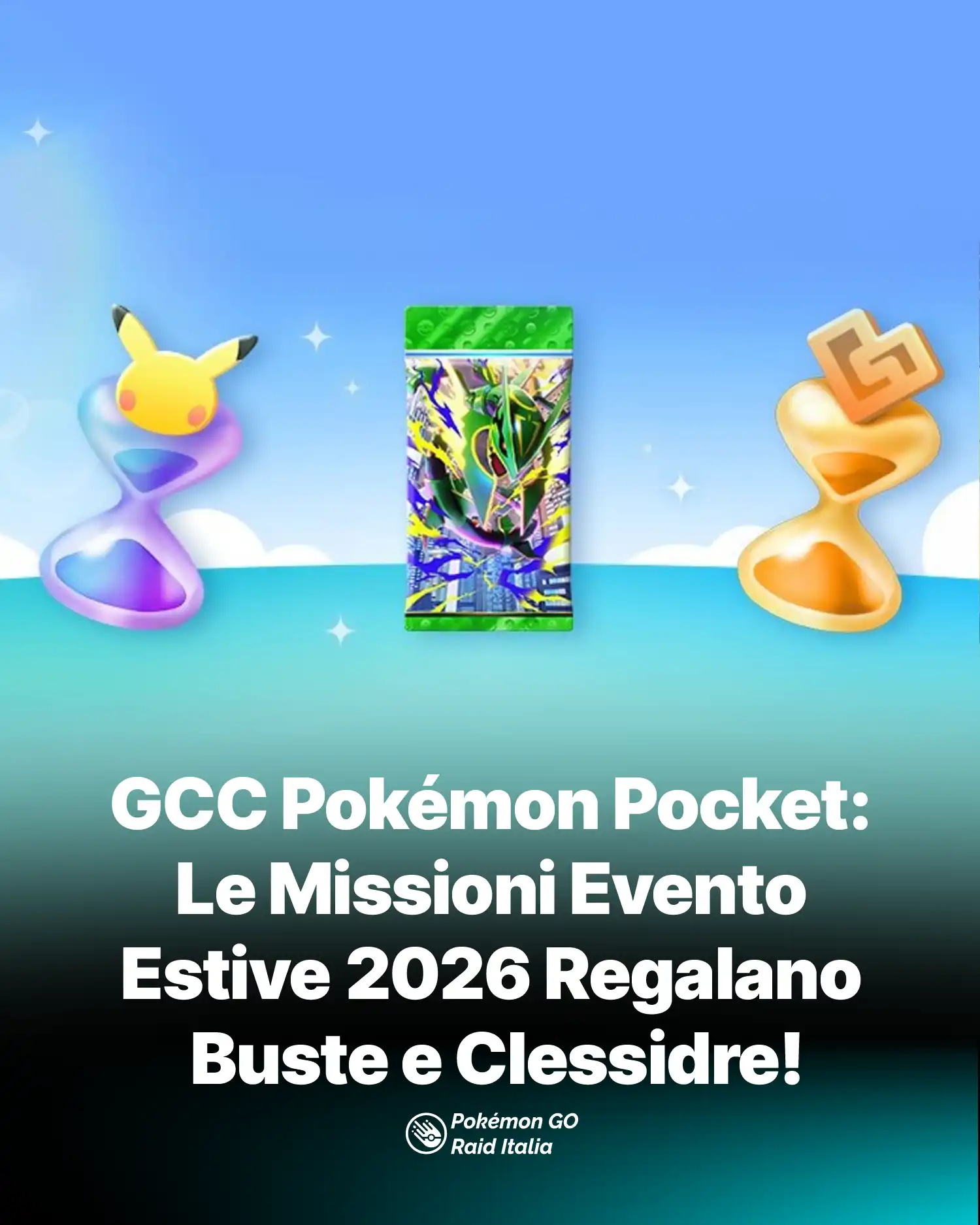GCC Pokémon Pocket: Le Missioni Evento Estive 2026 Regalano Buste e Clessidre!