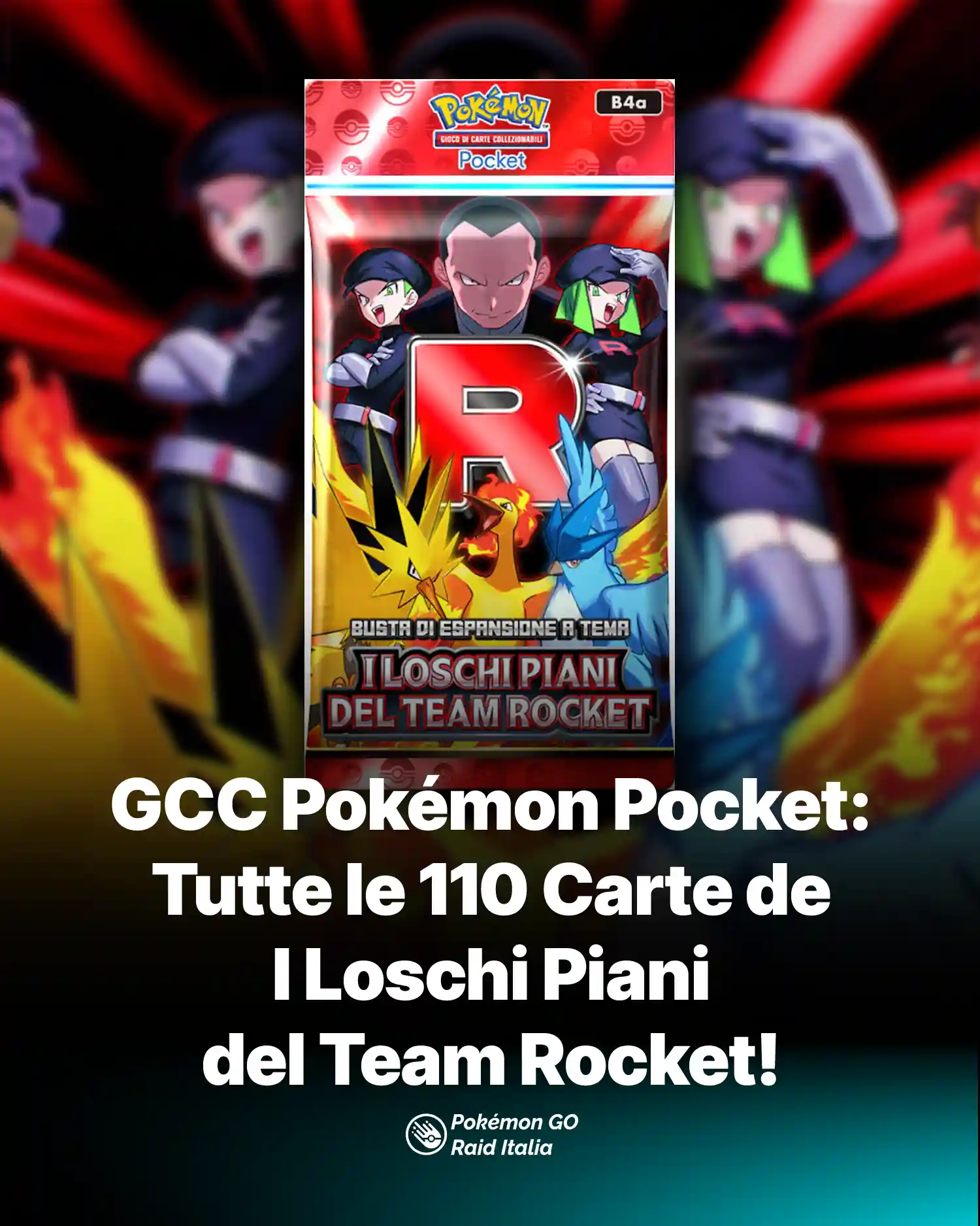 GCC Pokémon Pocket: Tutte le 110 Carte de I Loschi Piani del Team Rocket!