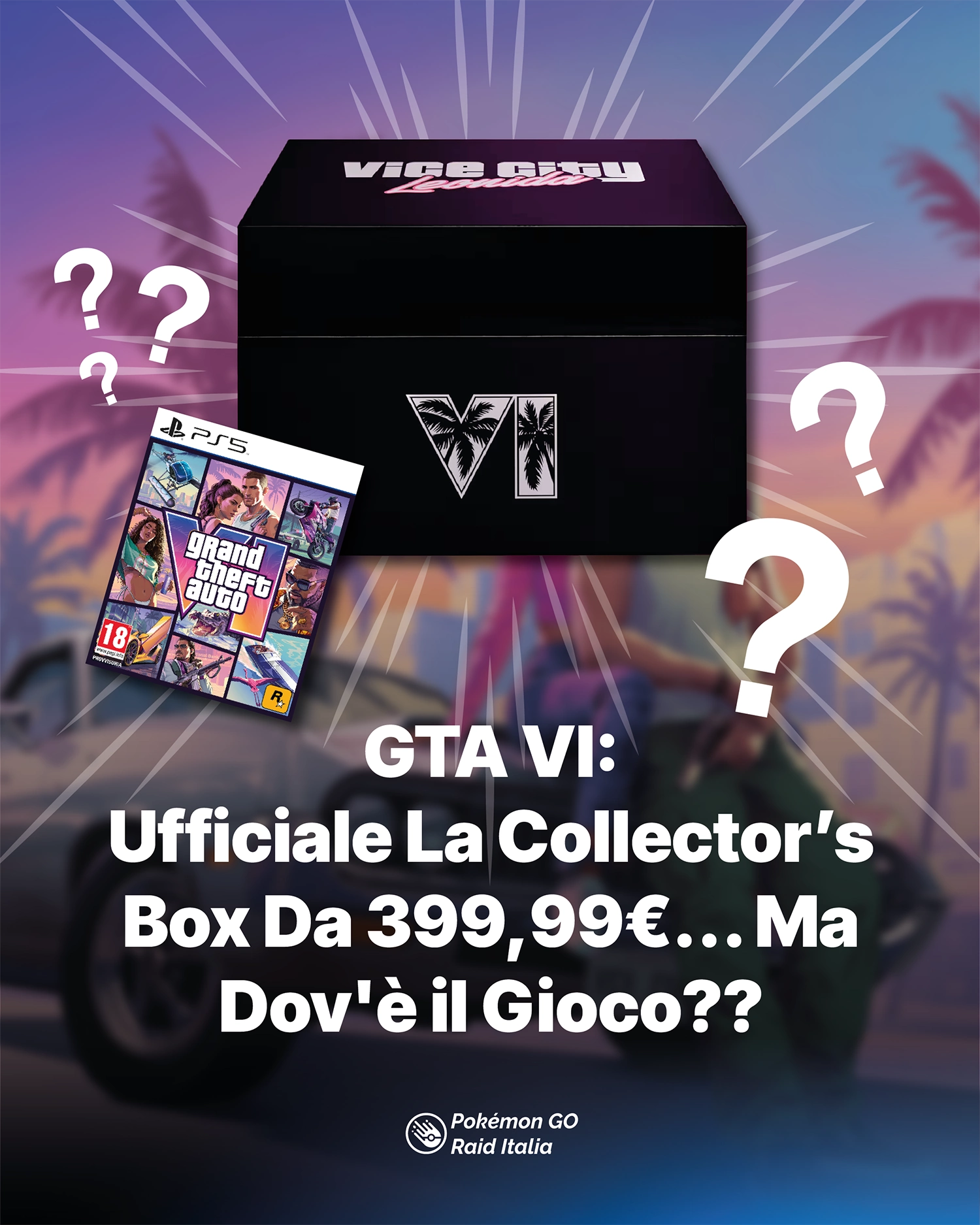 GTA VI: Ufficiale La Collector’s Box Da 399,99€... Ma Dov'è il Gioco?